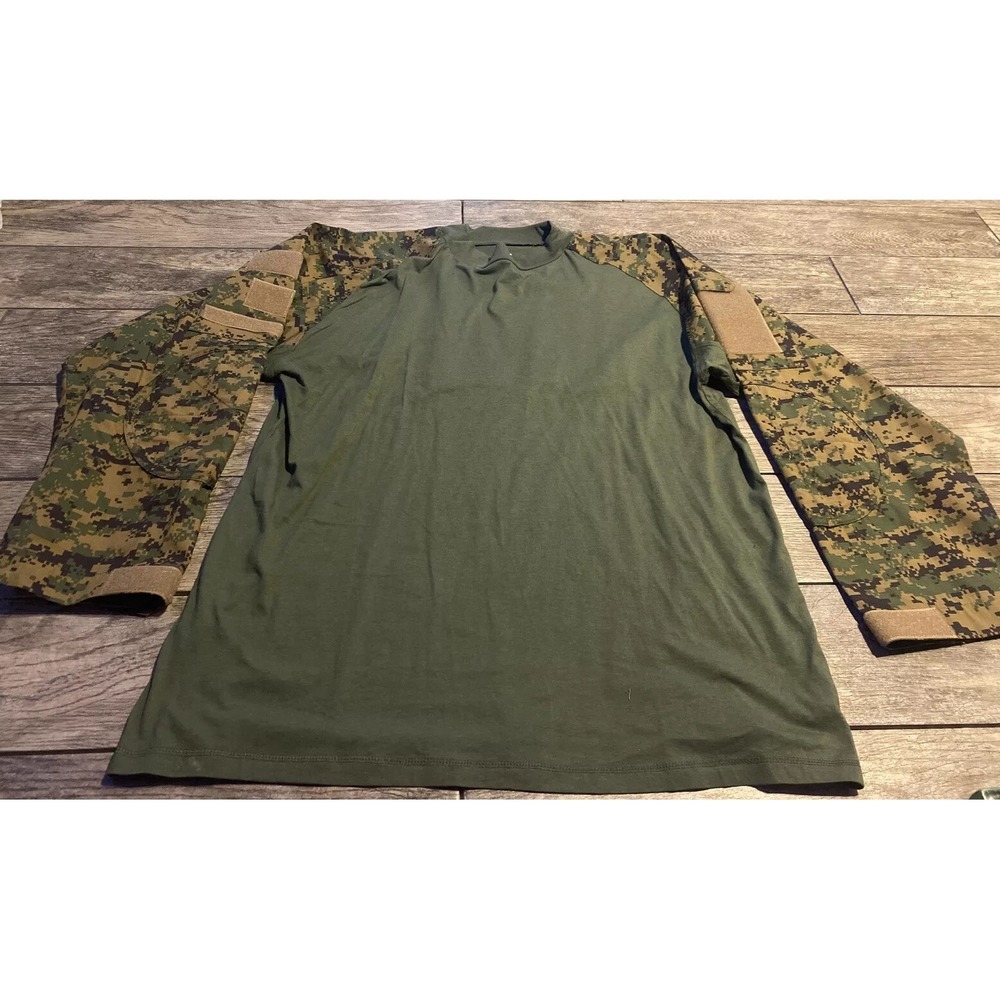 New Men's Camo Green Military Paintball Tactical Long Sleeve Shirt Rothco Sz 2XL